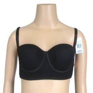 Annette Longline Convertible Bra Size 32C New Women's Black Strapless Multiway